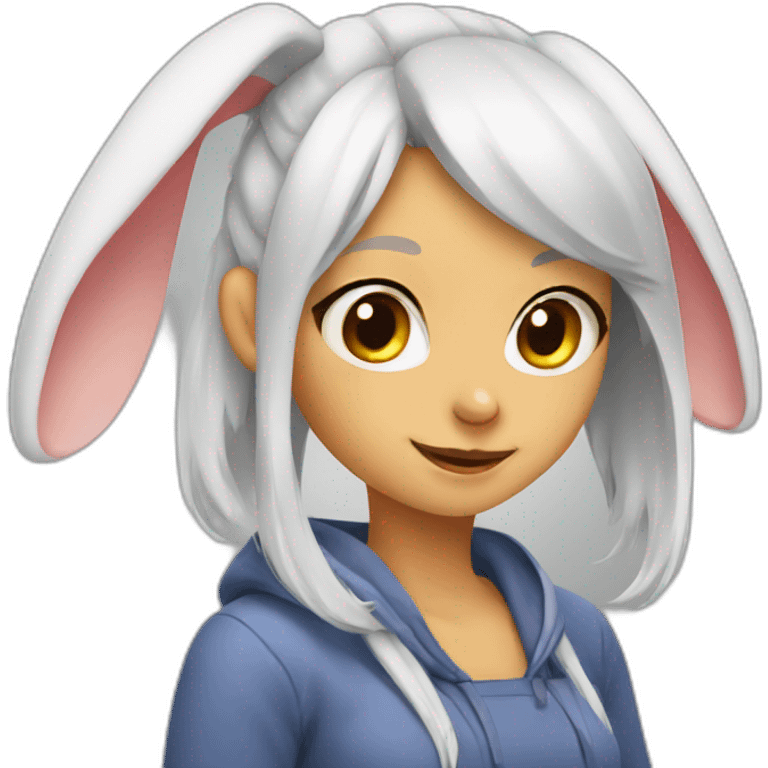 rabbit ear girl emoji