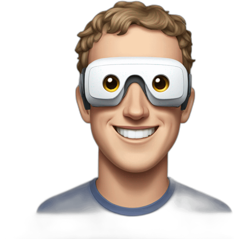 mark zuckerberg wearing vr headset emoji