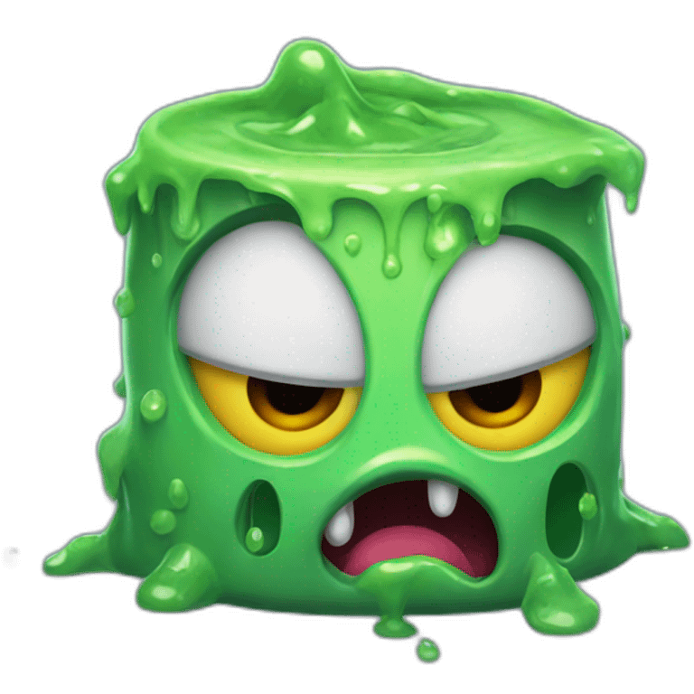 angry slime with eyes emoji