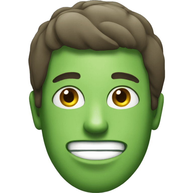 Man with a cucumber emoji