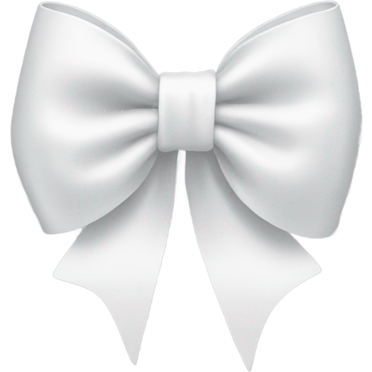 White bow on white bow emoji