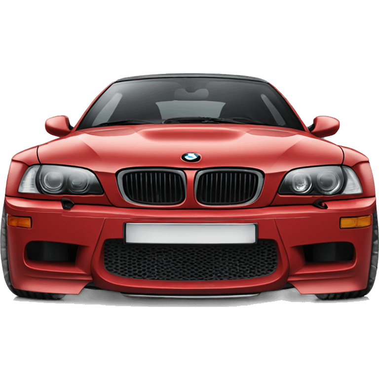 RED BMW M3 front view emoji