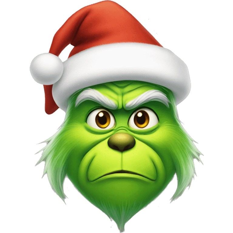 Grinch Santa  emoji