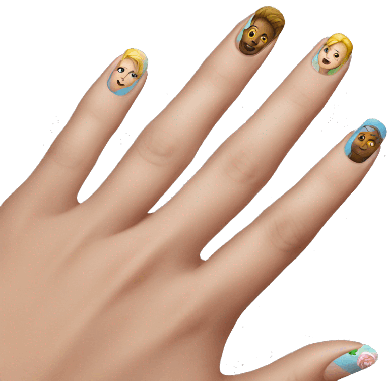 painting my nails emoji