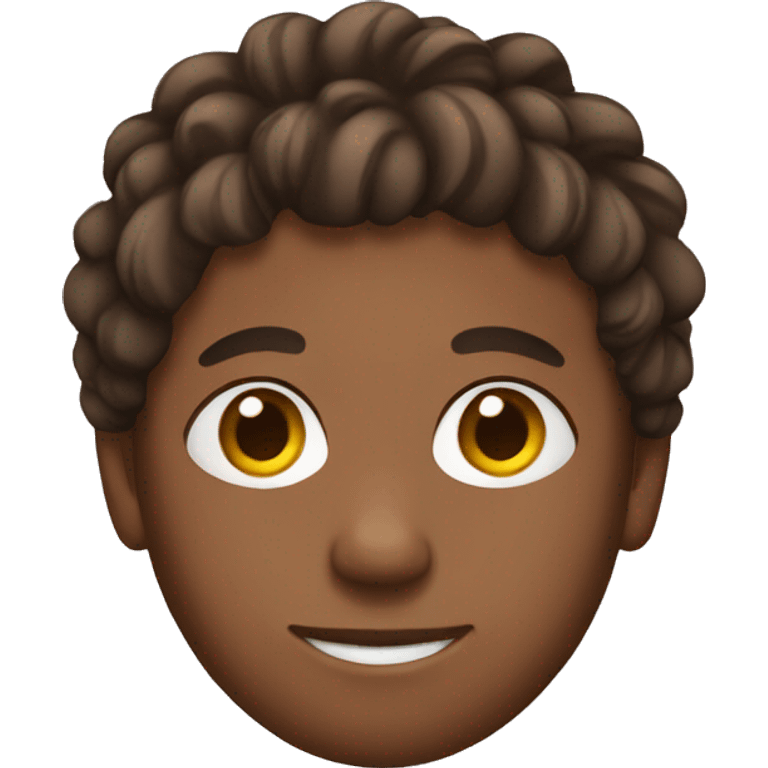 Brown Boy with short dreadlocks emoji