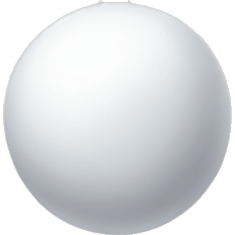 Small white ball, attached to big white Ball by à rope emoji