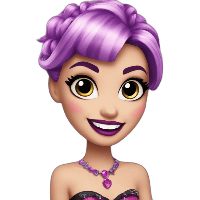 Draculaura Monster High smiling emoji