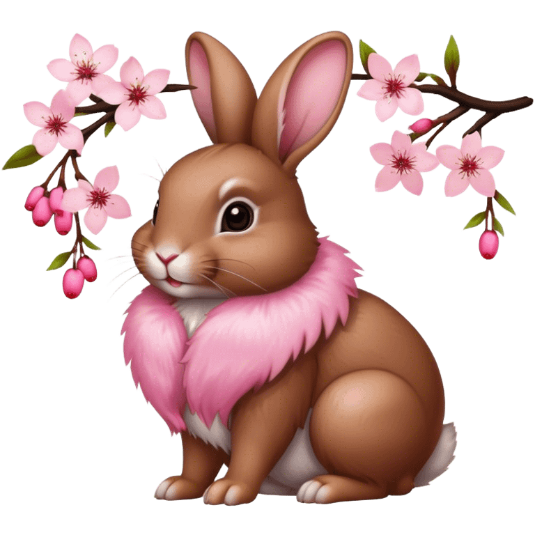 Cherry Blossom rabbit emoji