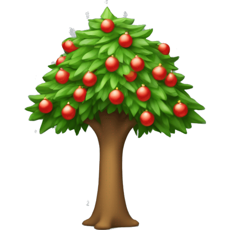 Árbol de navidad lleno de móviles  emoji