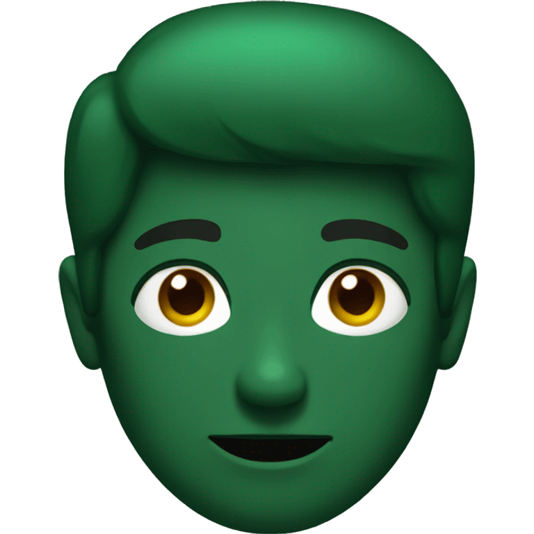 Dark green emoji