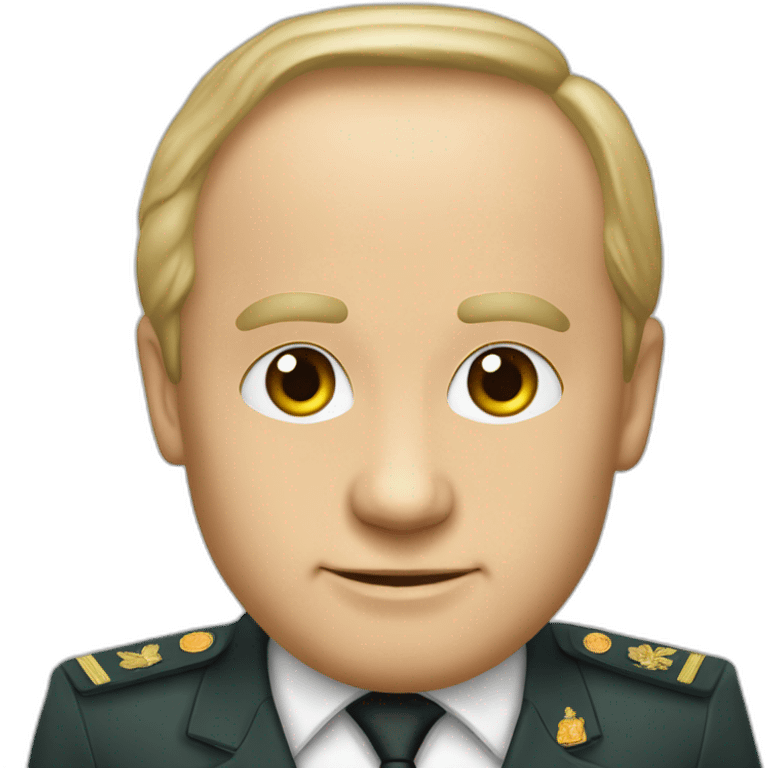 Vladimir poutine avec un drapeau sovietique emoji