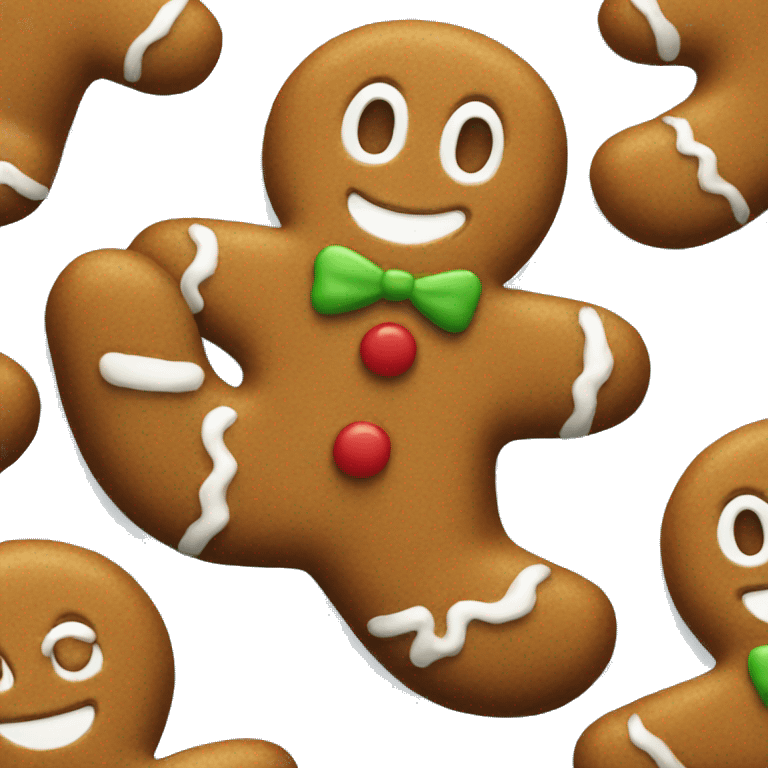 gingerbread man emoji