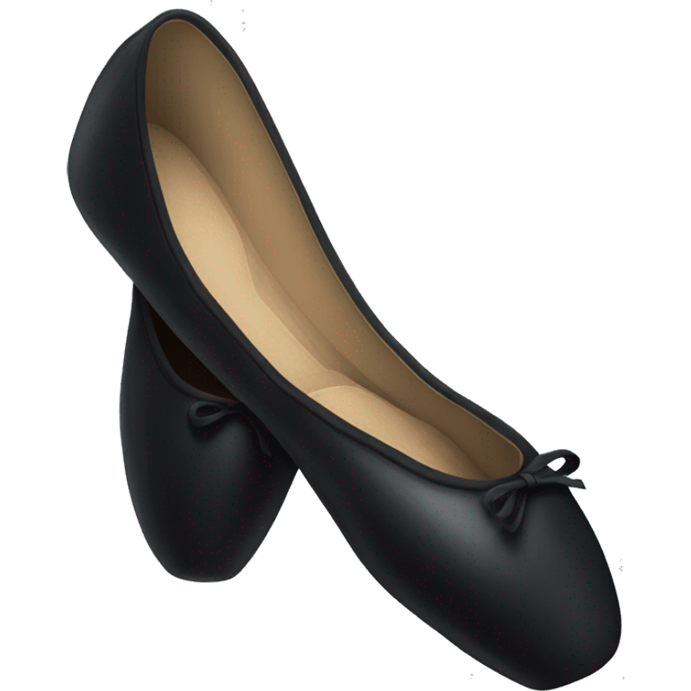 Black pointe shoes emoji