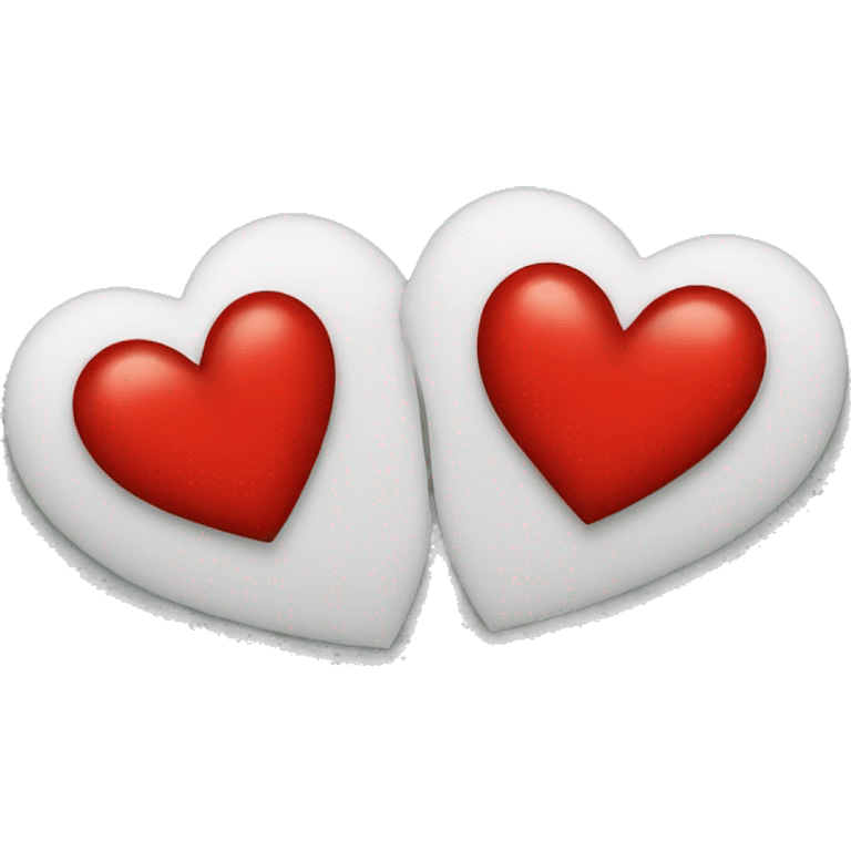 red heart two halves emoji