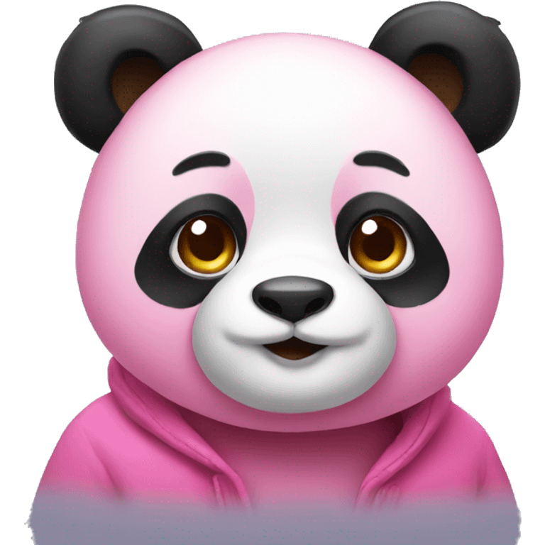 Pink panda emoji