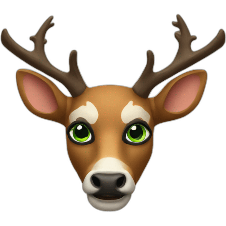 Masque de cerf emoji