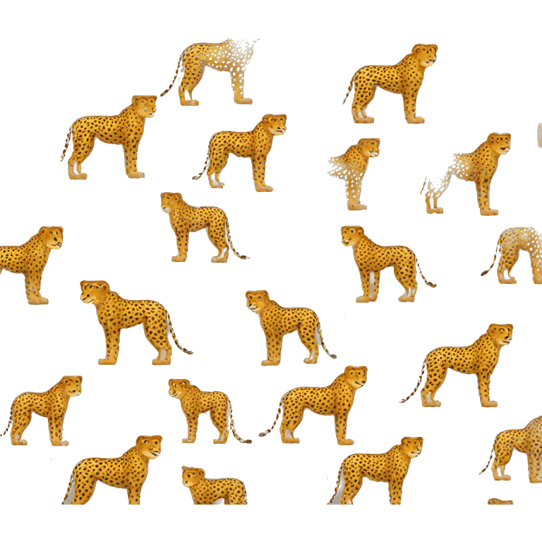 Cheetah Full Body emoji