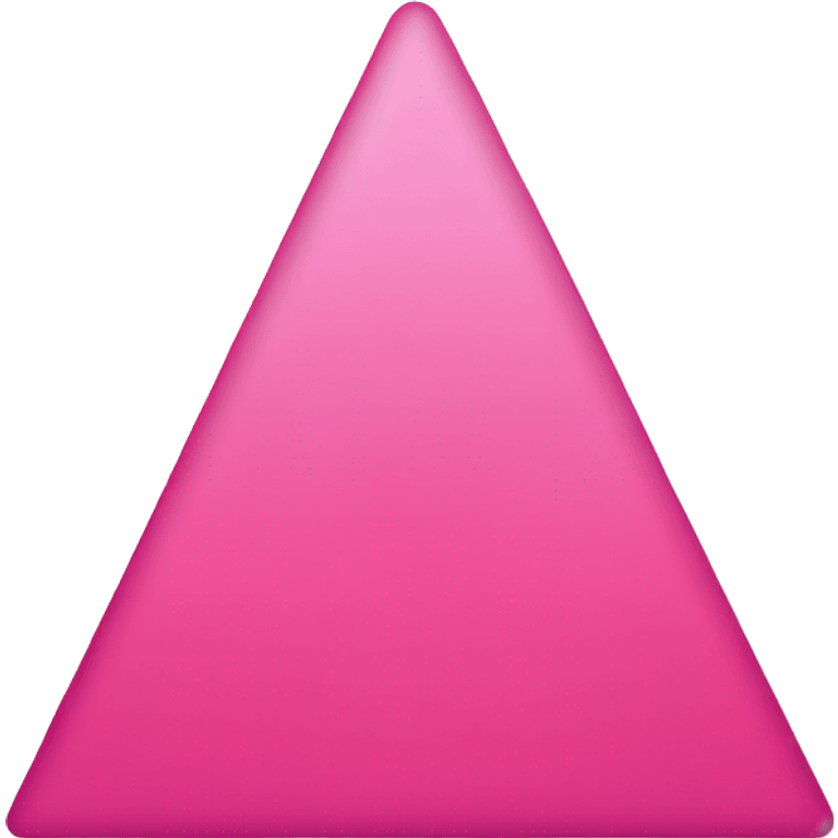 Pink triangle with pink circle inside and a pink line down the middle of the triangle and circle emoji