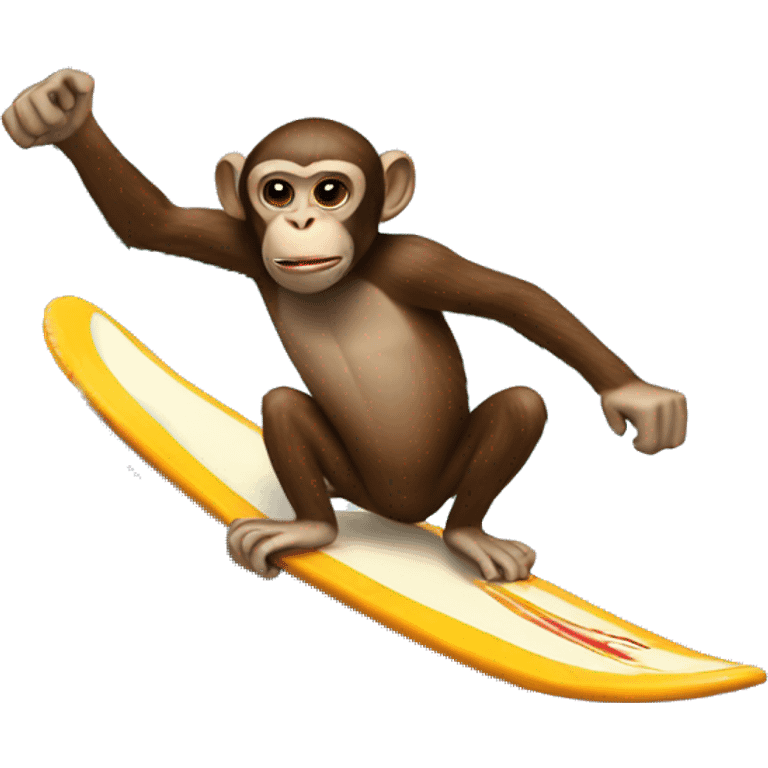 Monkey surfing  emoji