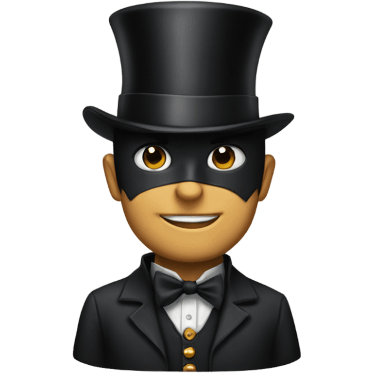 Batman with a top hat emoji