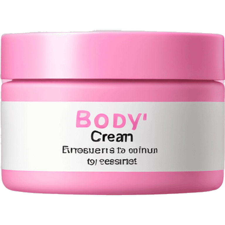 Pink body cream emoji