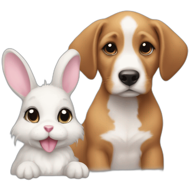 Duck bunny and havenese puppy emoji