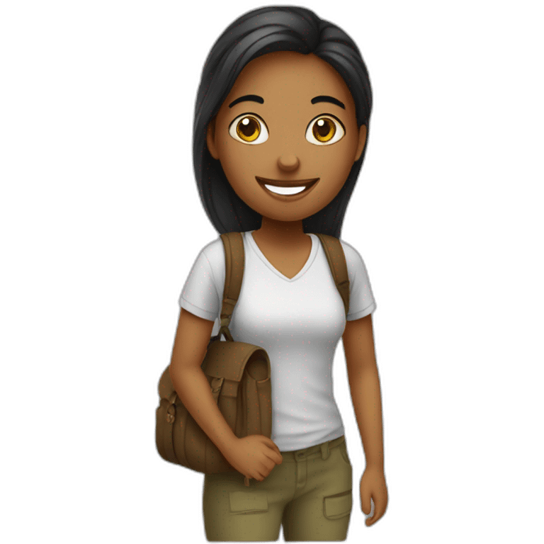 study abroad girl emoji