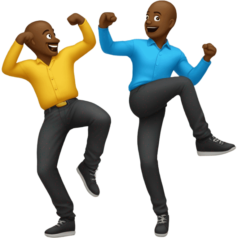 two gay men twerking   emoji