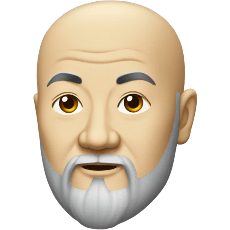 confucius with no hair emoji