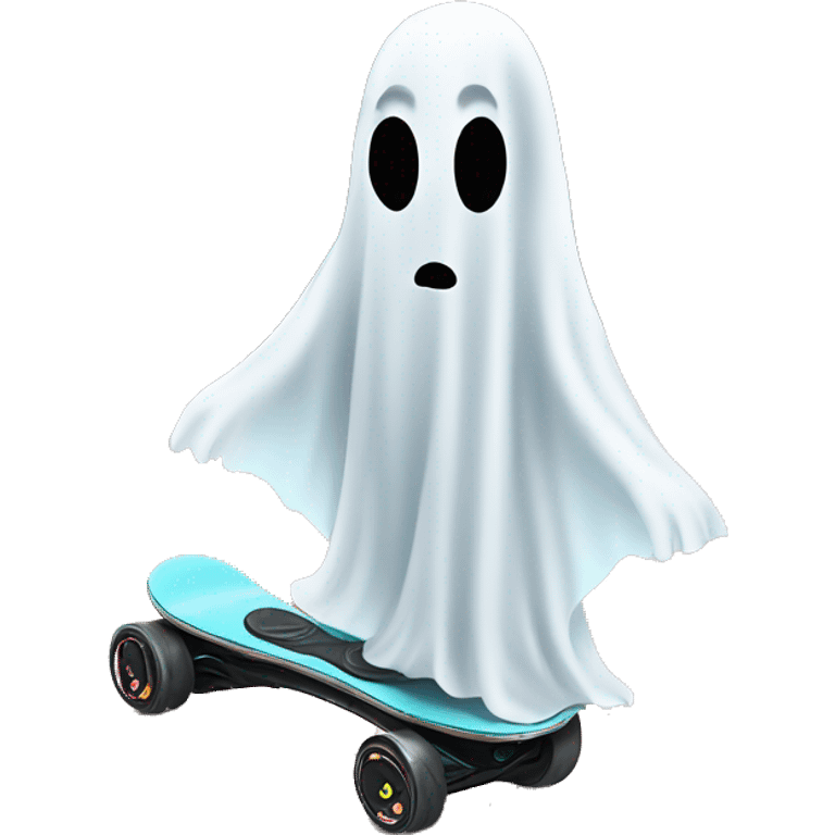 Ghost on hoverboard  emoji