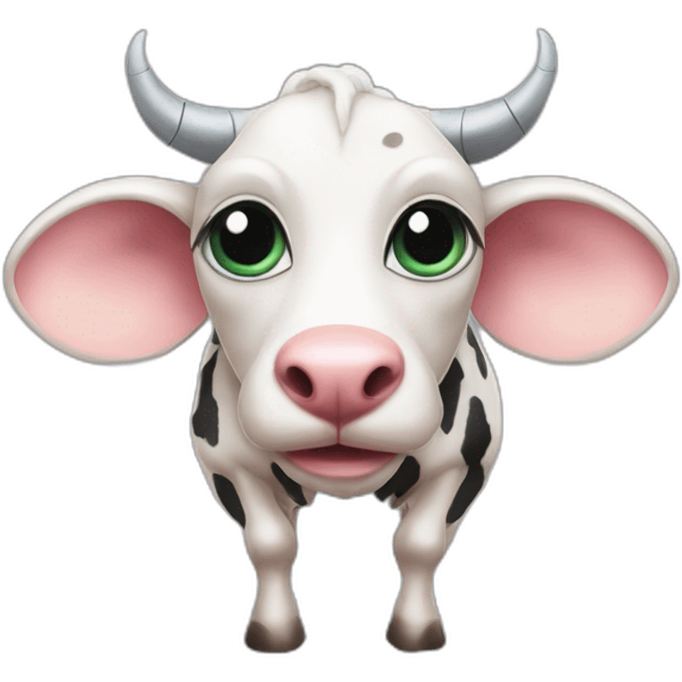 Doja Cat as an cow alien emoji