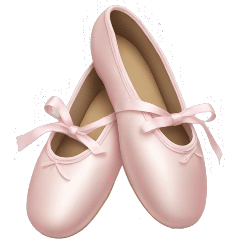 Pale pink ballet shoes emoji