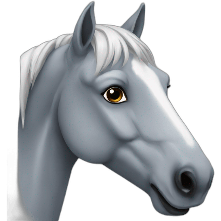 Grey horse emoji