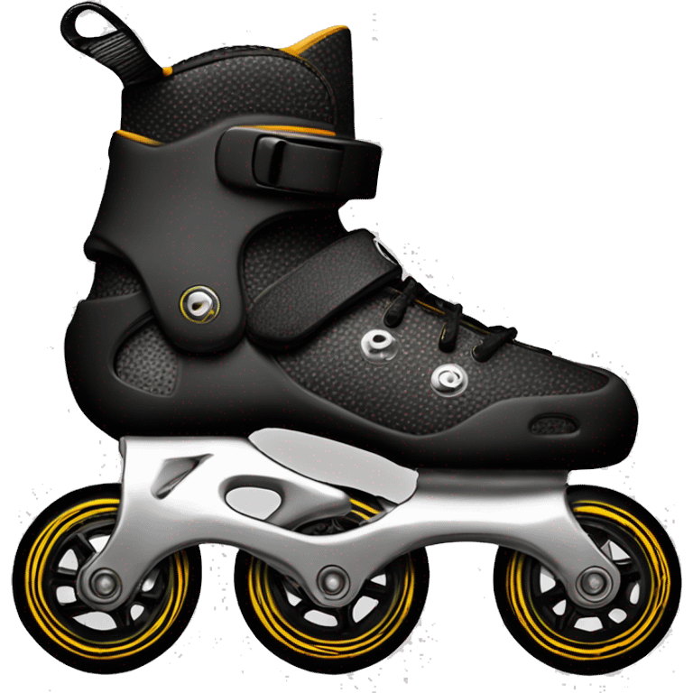 a black rollerblade inline skate, the model called "TWISTER XT" emoji