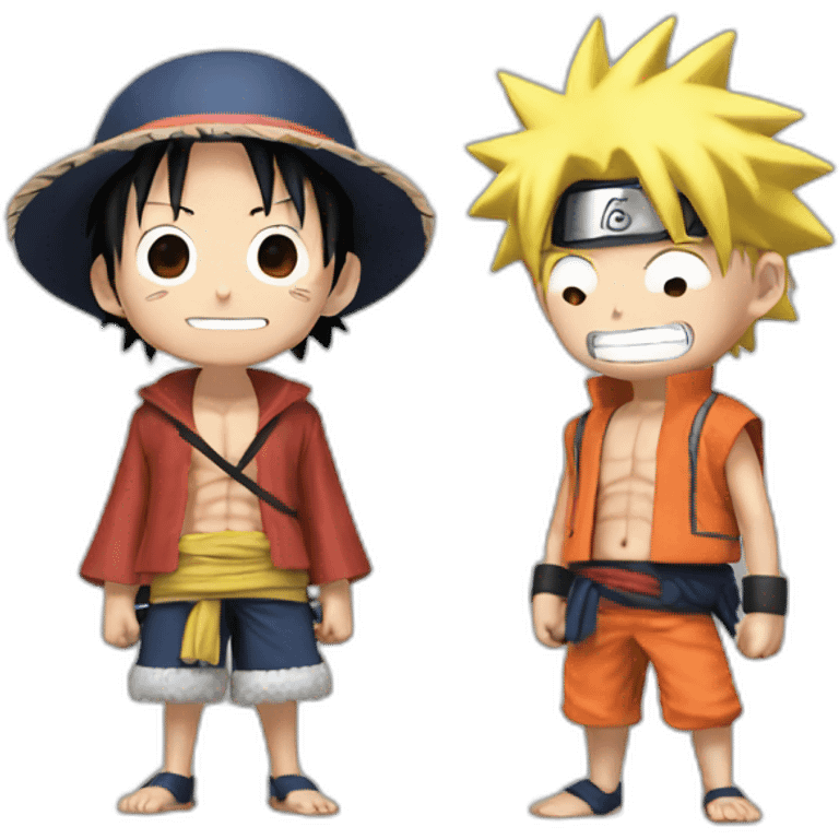 Luffy and naruto emoji