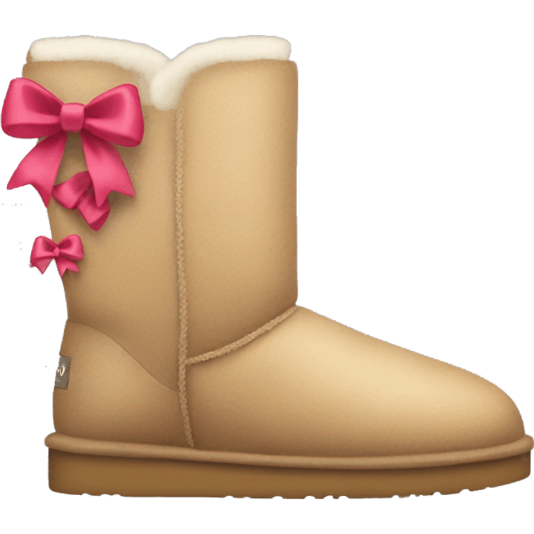 uggs with bows on the sides emoji