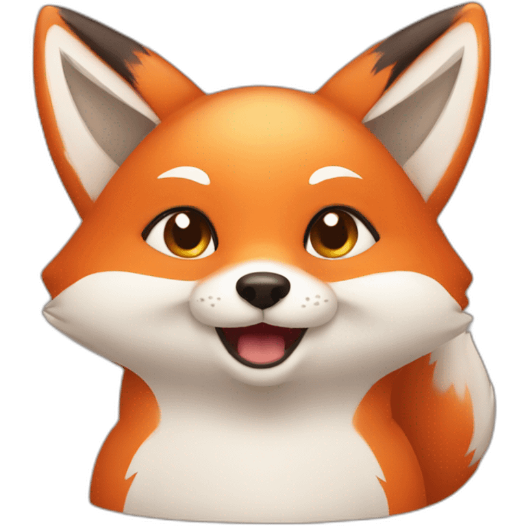 Cute little Chubby Fox emoji