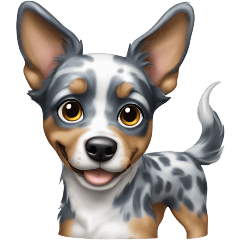 Blue merle miniature pincher emoji