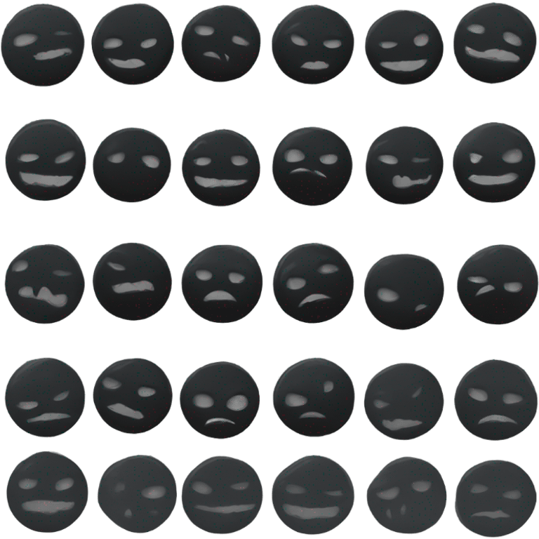 Black shadow moon emoji