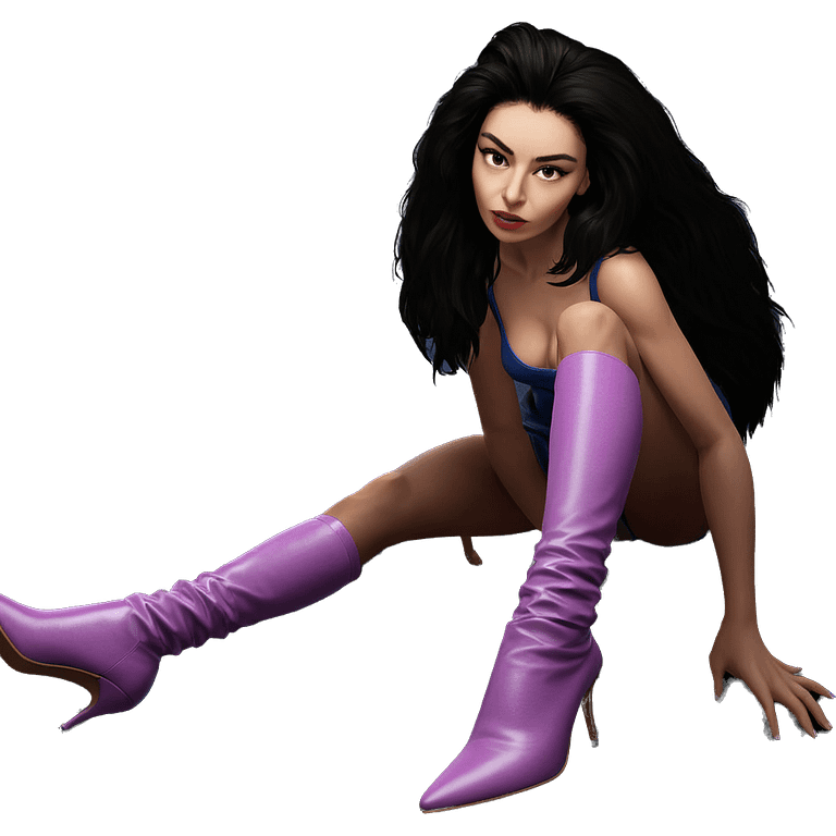 realistic girl in high heels emoji