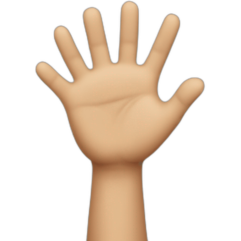 iOS waving hand emoji emoji