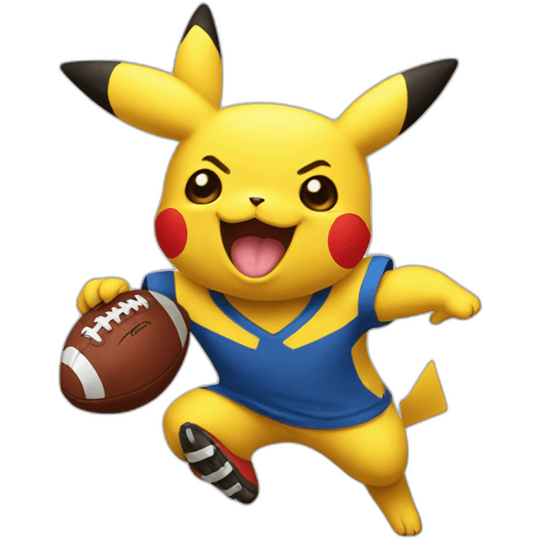 Pikachu football emoji