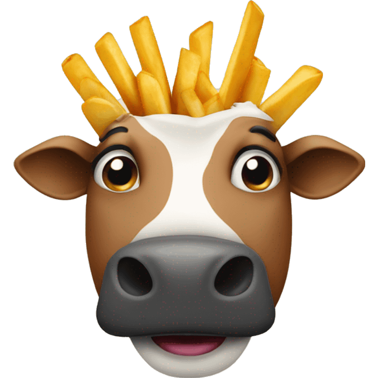 Cow with fries emoji