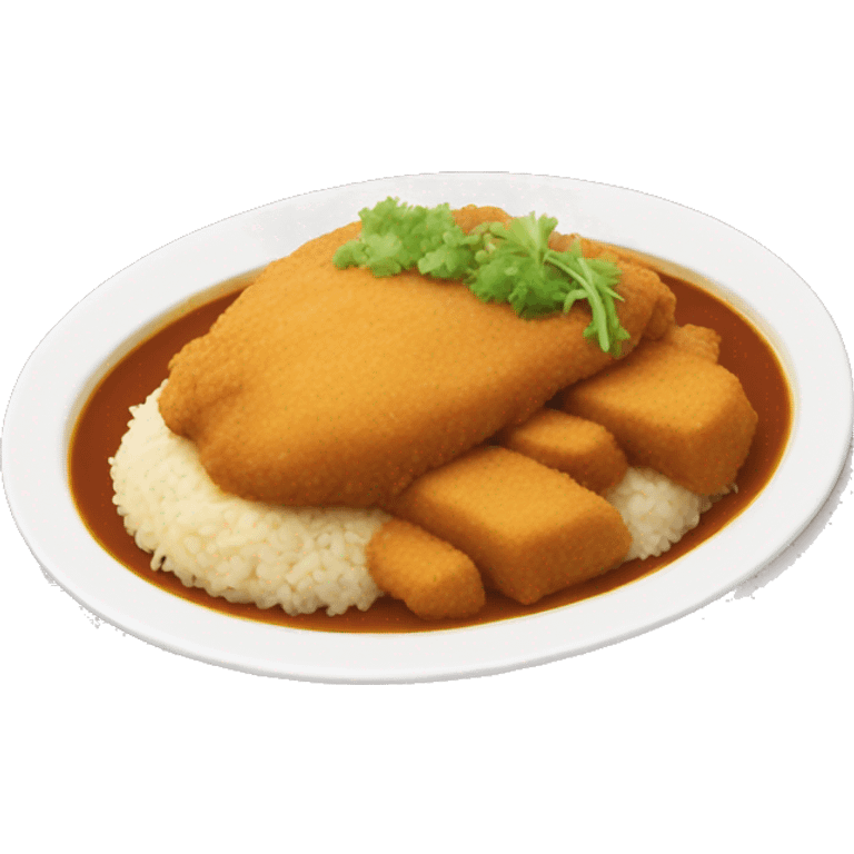 Chicken katsu curry emoji