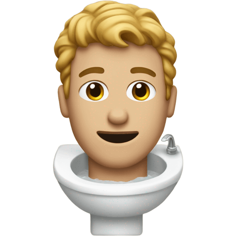 Sean Senich as a bidet  emoji