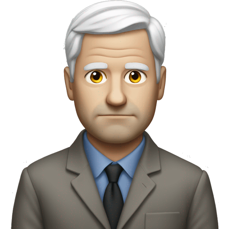 white man politic photorealistic serious emoji