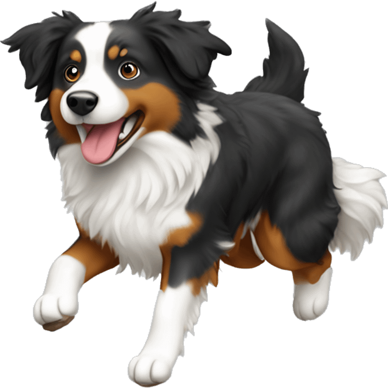 Anvil with Jumping Australian shepherd  emoji