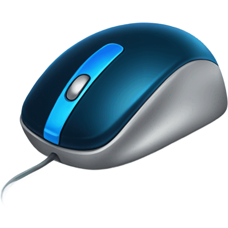 dark azure computer mouse click emoji