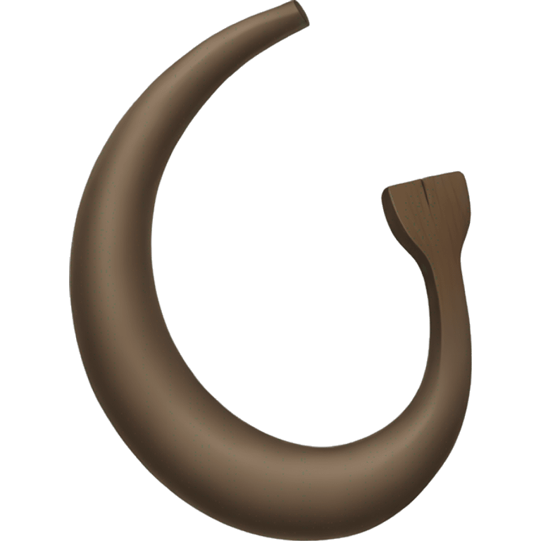 Sickle without hammer emoji