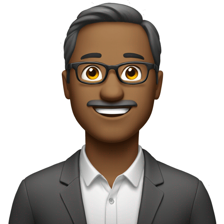 Draw a male emoji, let the man wear glasses and have a smiling face.Let it be a speech bubble and write "Günaydın". emoji